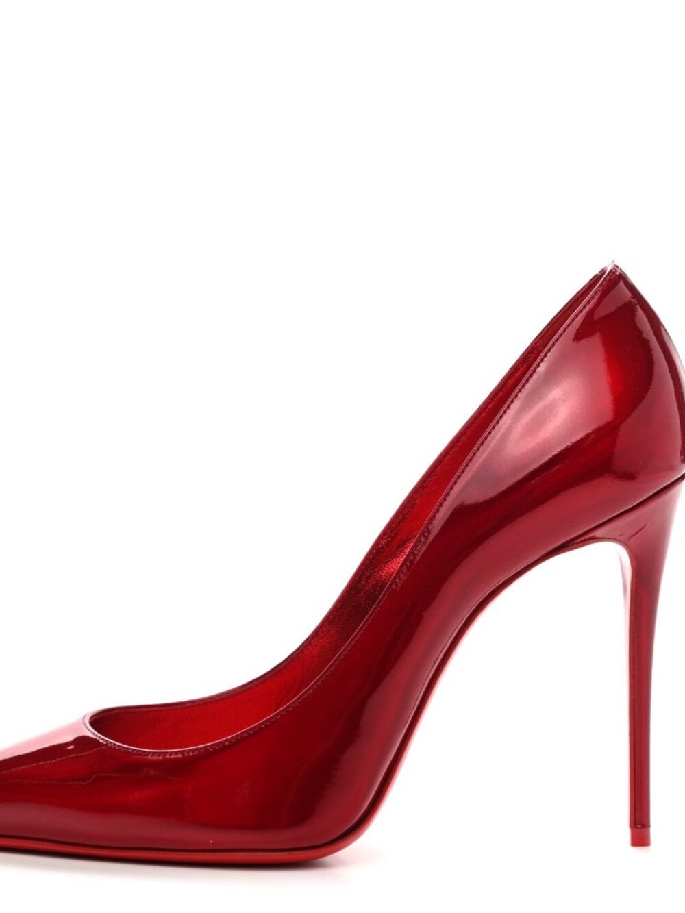 CHRISTIAN LOUBOUTIN So Kate 120mm Patent Psychic Metallic Pumps Size 37